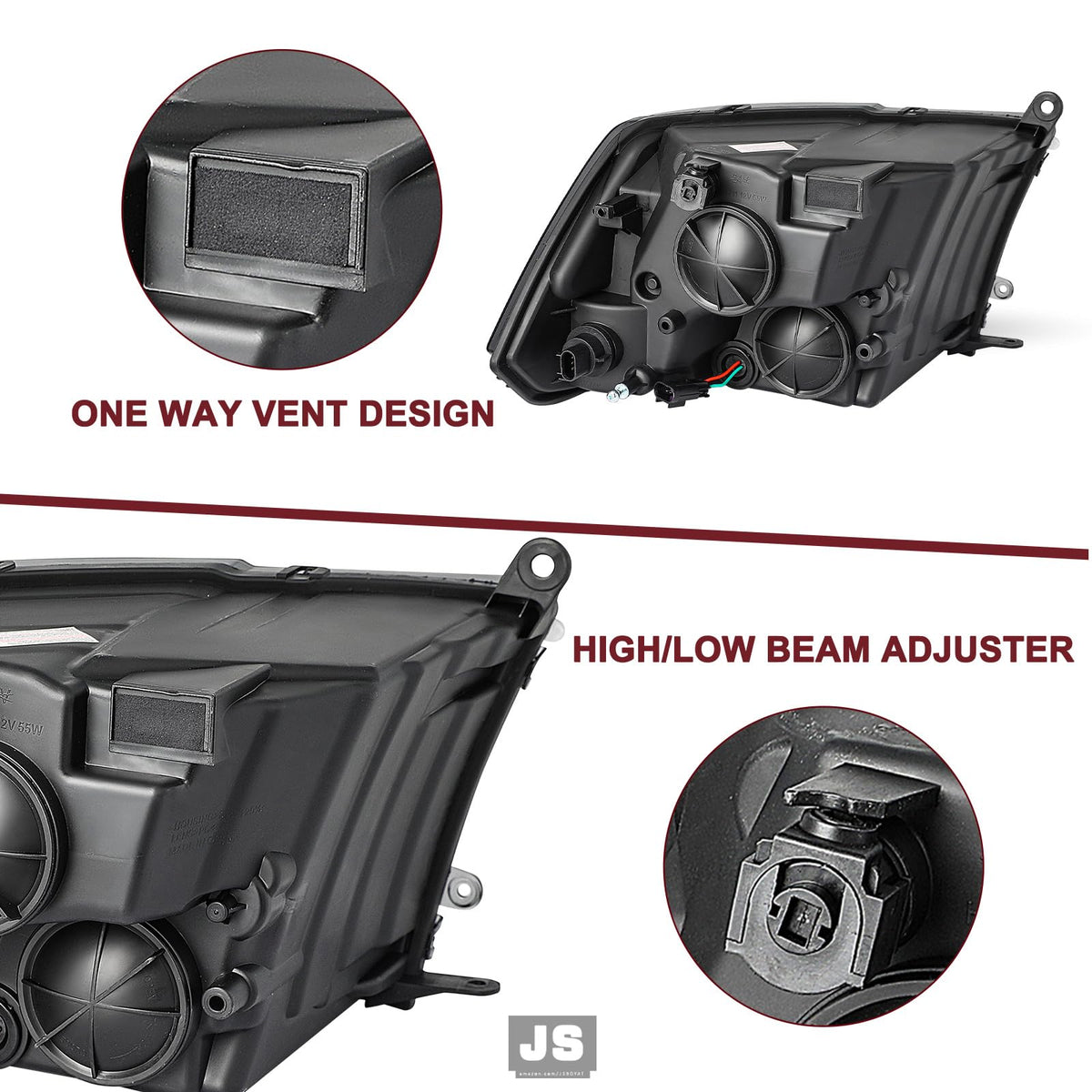 Headlight Assembly Compatible With 2009-2018 Dodge Ram