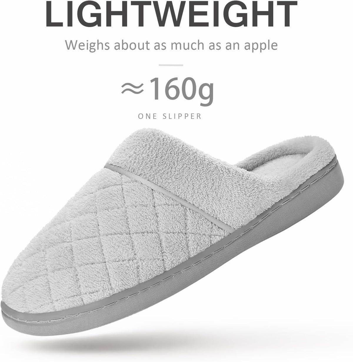 Unisex House Slippers for Women Men Memory Foam Indoor Bedroom Shoes