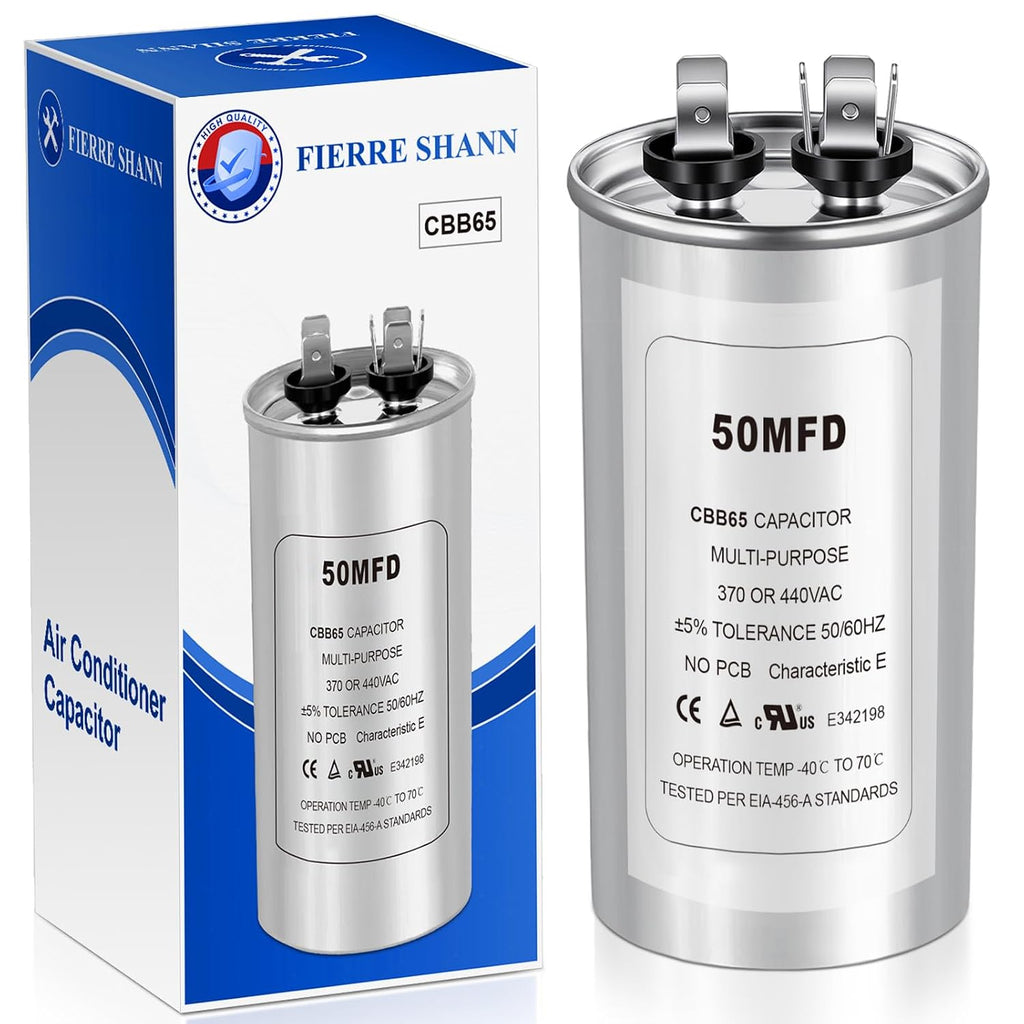50 uF MFD ±5% 370-440VAC CBB65 Round Run Start Capacitor