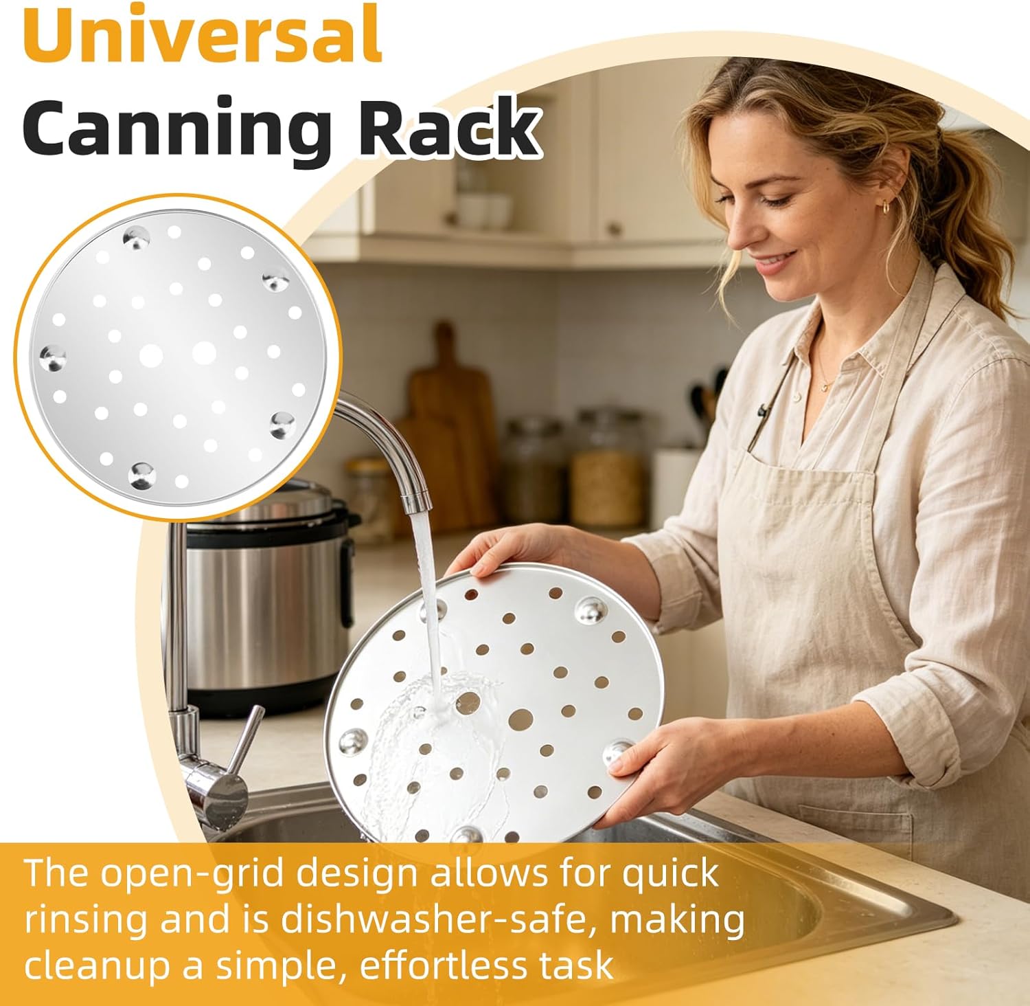 85707 11" Pressure Canner Rack for Presto Pressure Canner 16 to 22 Quart