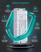 24V 40W Dimmable LED Driver, Constant Voltage Transformer for LED Light