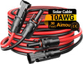30FT 10AWG Solar Extension Cable, 10 Gauge Solar Panel Wire with Female and Male Connectors for Outdoor RV, Off-Grid