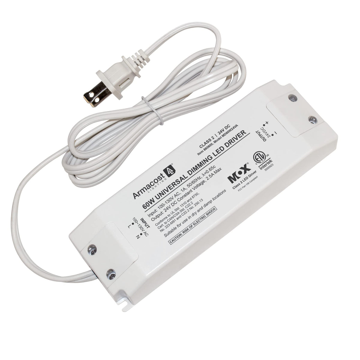 60-Watt Universal Dimmable 24V DC LED Driver TRIAC 860600N
