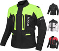 Adventure Touring Motorcycle Jacket For Men & Women Enduro Biker Textile Riding Gear CE Armored