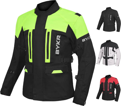 Adventure Touring Motorcycle Jacket For Men & Women Enduro Biker Textile Riding Gear CE Armored