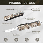 EDC Scalpel Knife Automatic Retractable Utility Knife Replaceable Blade