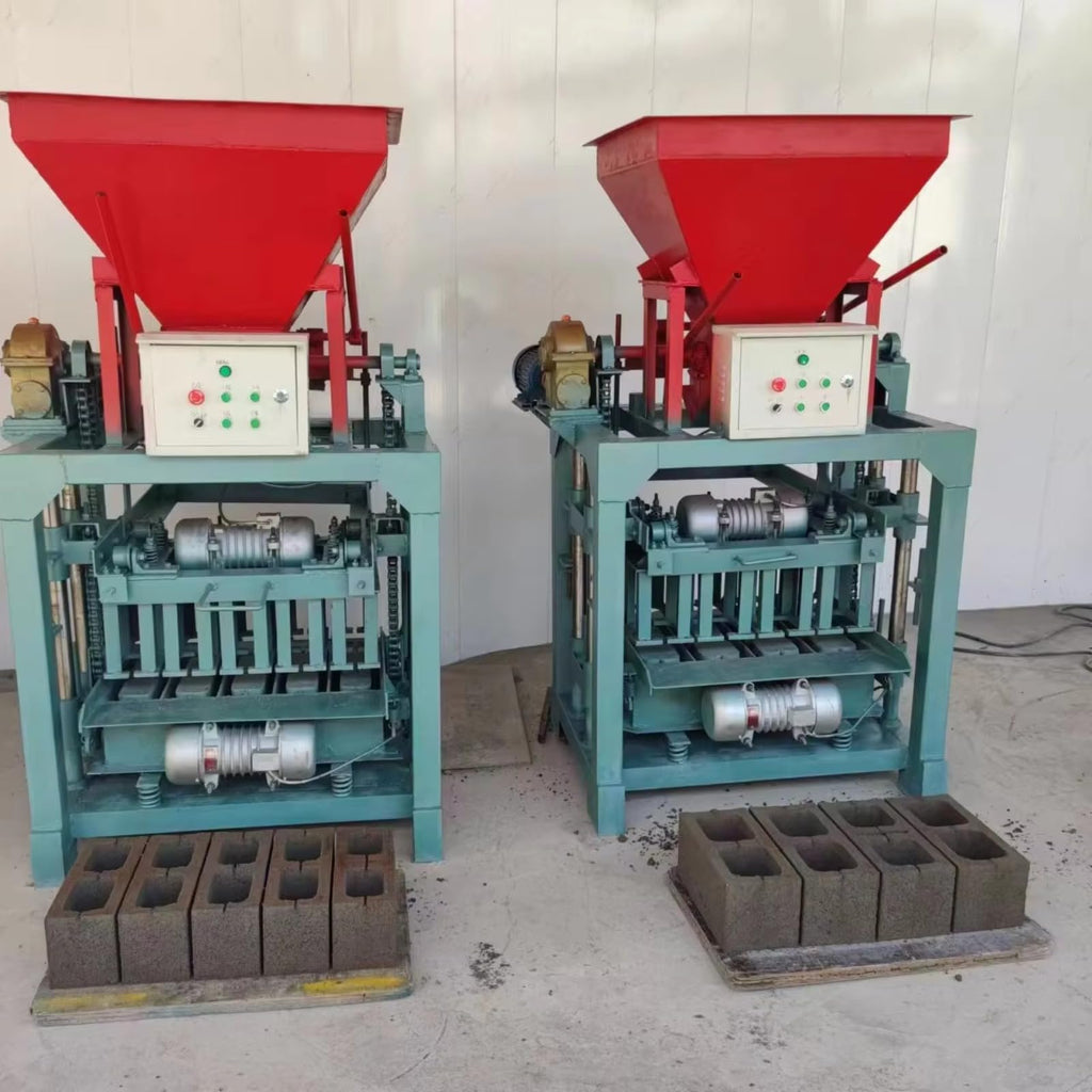 High Efficiency Semi Automatic Brick Making Machine - Concrete Block Maker Stable Performance Hollow Brick Machine