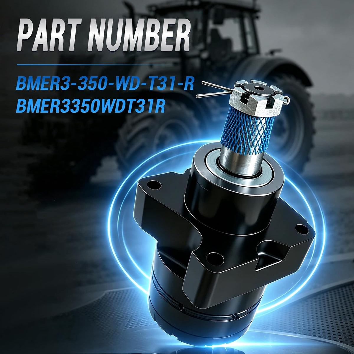 BMER3-350-WD-T31-R Hydraulic Wheel Motor Compatible with Parker