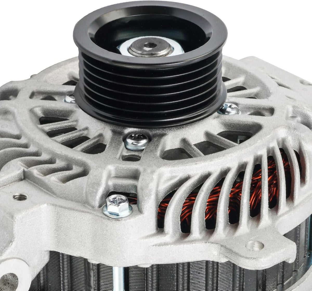KAX Alternator Fit for Mazda,2006-2013 Mazda 6 2.3/2.5L Naturally Aspirated,2006-2008 MX-5 Miata High Amp Alternators for 11168N 12V 100Amp CW S6 6-Groove Pulley