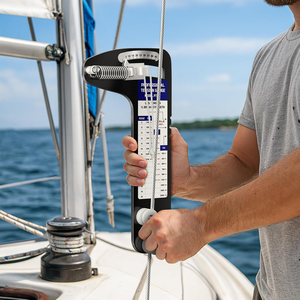 PT-2 Sailboat Rigging Tension Gauge, 2000 lbs