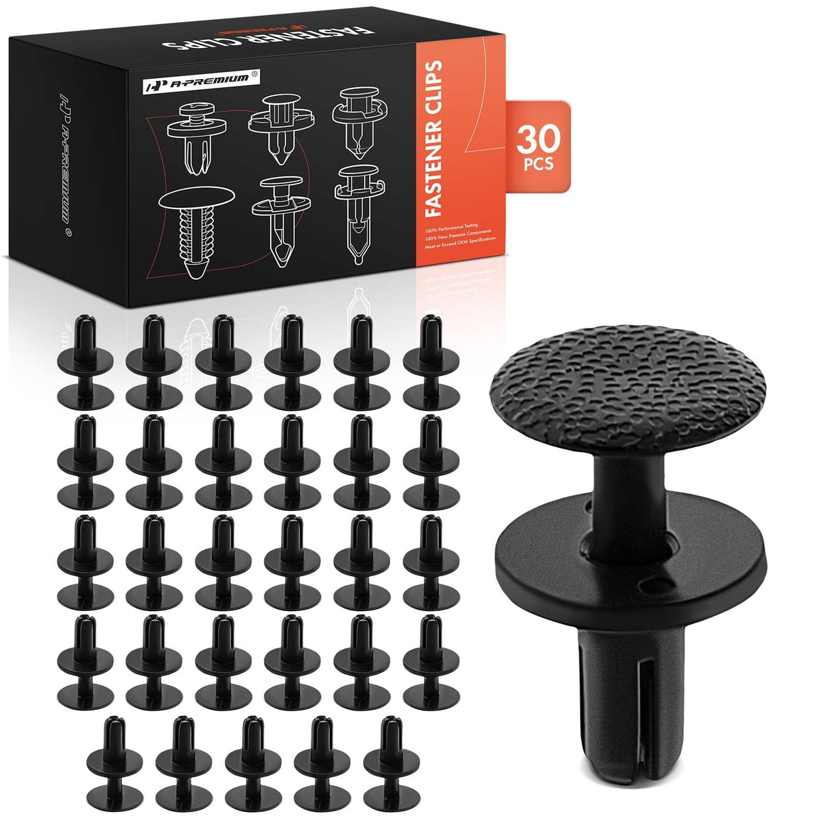 A-Premium 30PCS Fender Moulding Retainer Clips Compatible with Honda