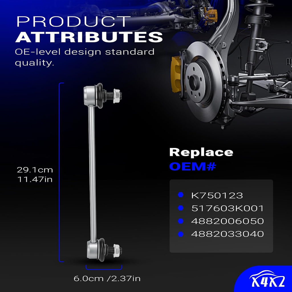 K750123 Zinc Nickel Alloy Front Stabilizer Sway Bar Links for Toyota Lexus