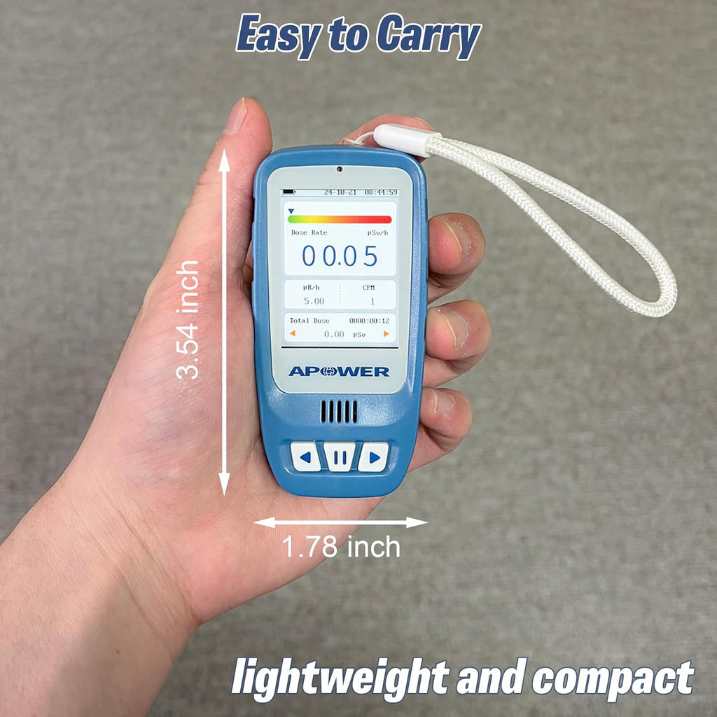 Geiger Counter Nuclear Radiation Detector Beta Gamma X-ray | Portable Handheld Dosimeter, Radiation Monitor Meter for