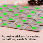 Neon Green Round Circle Dot Sticker 1/2-Inch Labels with Perforation for Easy Tear-Off, 3,000/Roll—Events, Checklists
