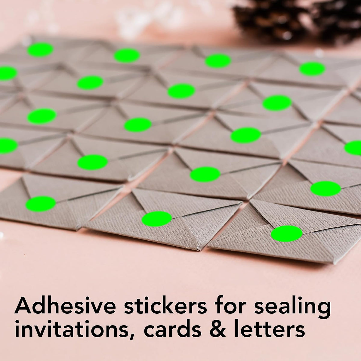 Neon Green Round Circle Dot Sticker 1/2-Inch Labels with Perforation for Easy Tear-Off, 3,000/Roll—Events, Checklists