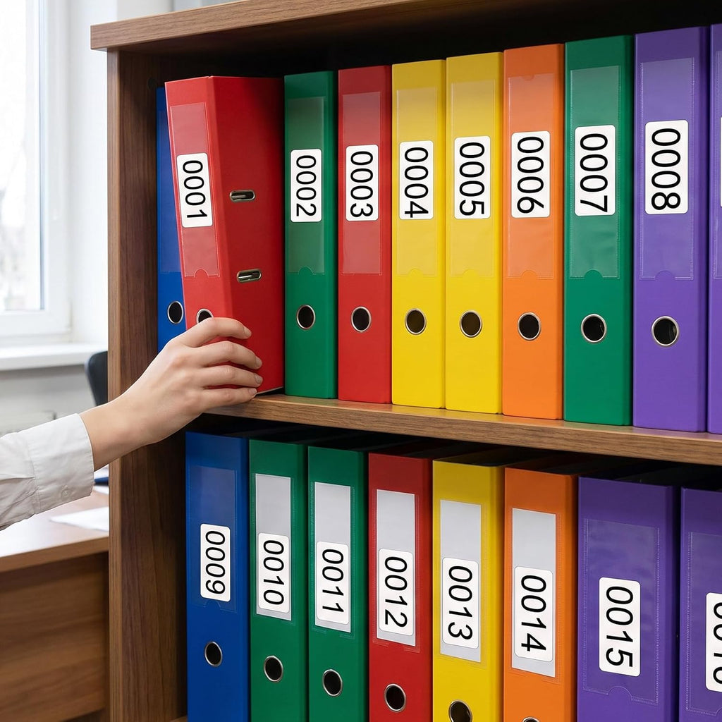 Consecutive Number Stickers, 1-1000 Self-Adhesive Inventory Labels