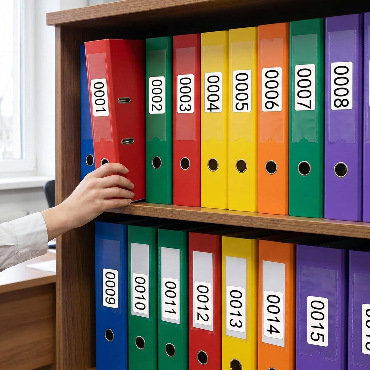 Consecutive Number Stickers, 1-1000 Self-Adhesive Inventory Labels