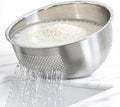 Rice Washer Strainer Bowl, Stainless Steel Quinoa Washing Bowl
