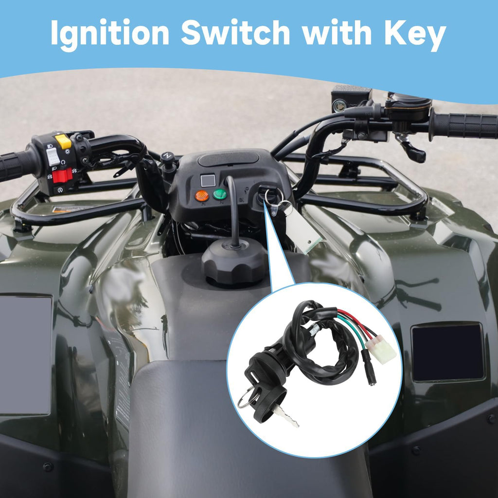 EOPOAYI Recon 250 Ignition Coil Starter Solenoid Relay for Fourtrax 200 ATV