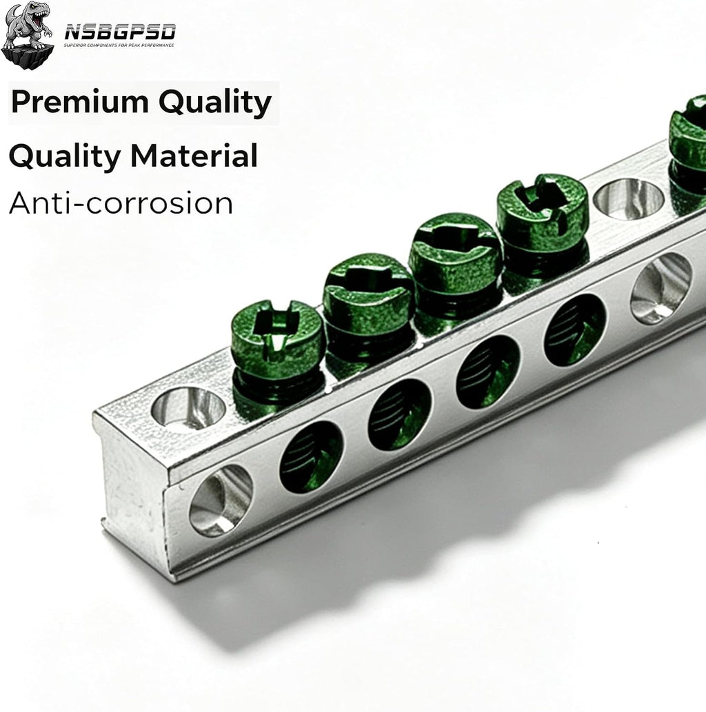 Ground Bar Kit for Eaton BR and CH Series Load Centers, 10 Terminal Grounding Bar