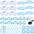 36 Pcs Spa Party Favor Set for Women, 6 Sets Sleepover Party Gift | Folding Pocket Mirror Hair Brush, Bow Headband