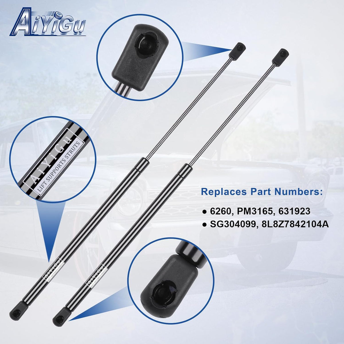 6260 Rear Window Shock Strut for 08-12 Ford Escape & Mazda Tribute