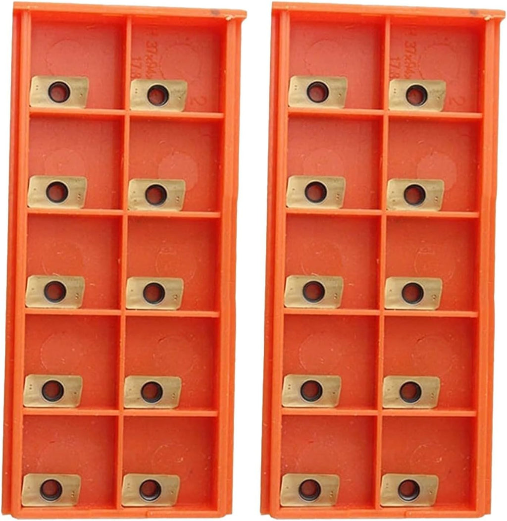 APKT11T3 TiN Coated Carbide Milling Inserts for Face Milling Cutter, 20-Pack Indexable Inserts for Stainless Steel Machining with High Grip Strength and Enhanced Efficiency