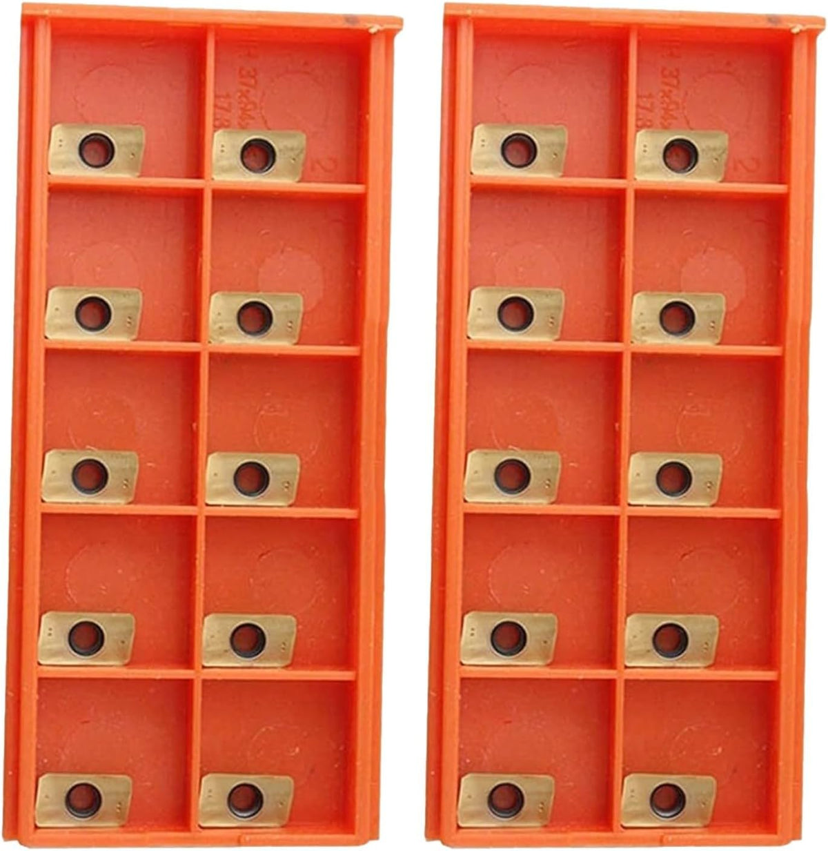 APKT11T3 TiN Coated Carbide Milling Inserts for Face Milling Cutter, 20-Pack Indexable Inserts for Stainless Steel Machining with High Grip Strength and Enhanced Efficiency