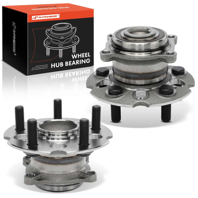 A-Premium 2 x Rear Wheel Bearing and Hub Assembly with 5-Lug