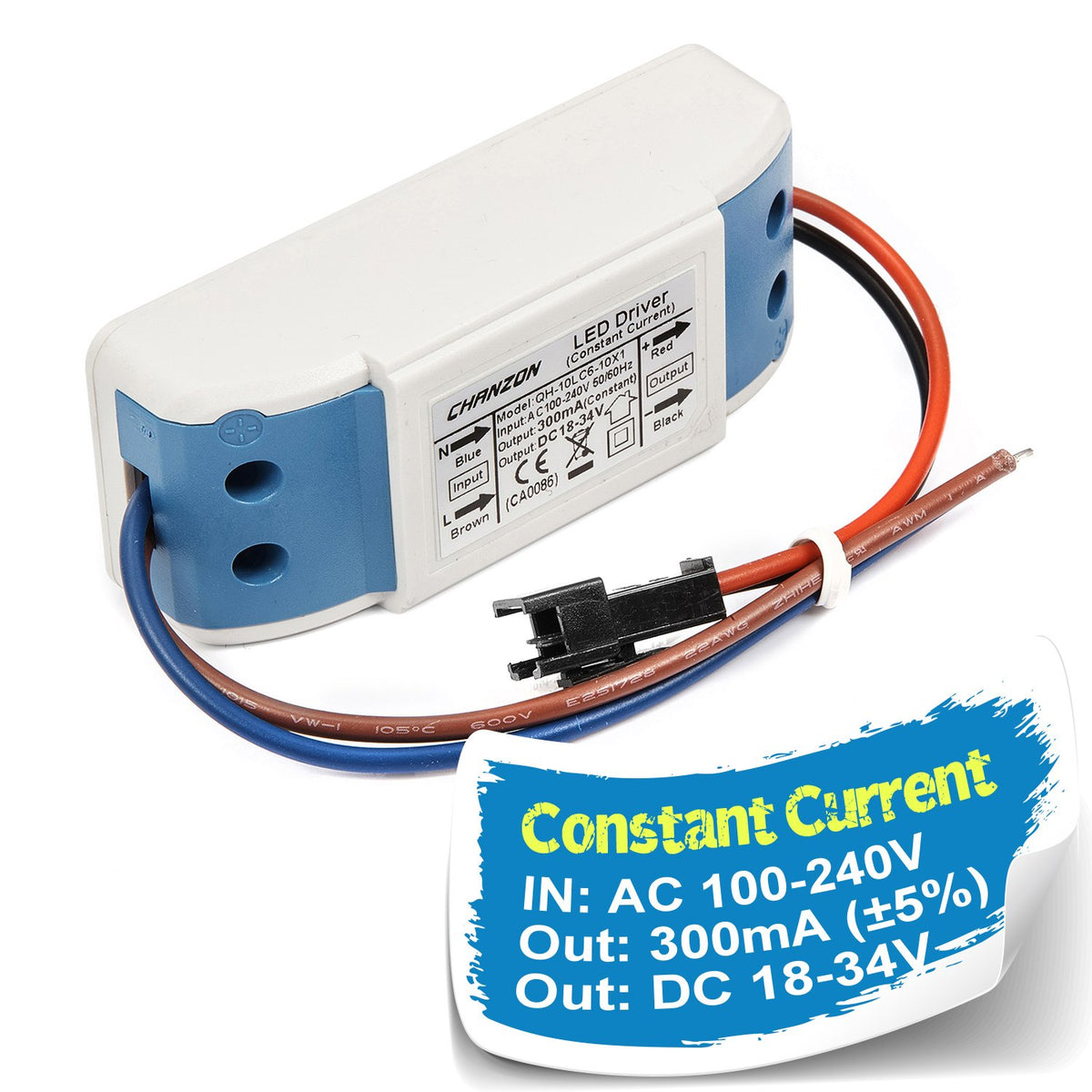 LED Driver 300mA (Constant Current Output) 18V-34V Power Supply