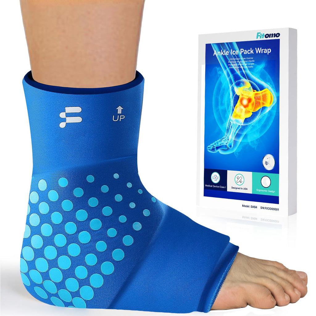 Ankle Ice Pack Wrap, Long-Lasting Cold Compression for Ankle Recovery