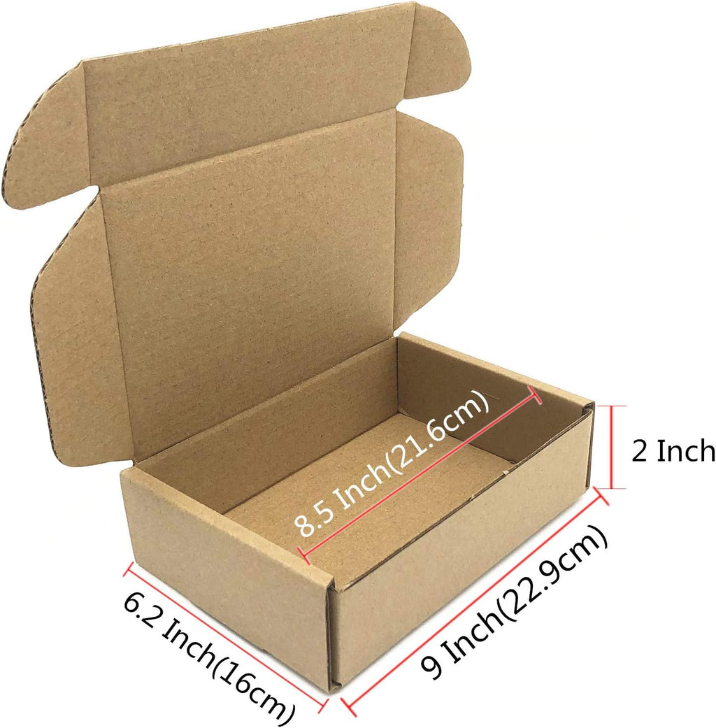 Small Shipping Boxes 9 x 6.2 x 2 Inch Cardboard Packaging Box 50Pack