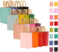 Large Kraft Paper Bags with Handles Bulk 13"x10"x5" 32-Packs Gift Bags 16 Different Senior Color Bags Multiple