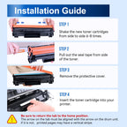 Compatible 48a CF248a Toner Cartridge for HP, Black, 4-Pack