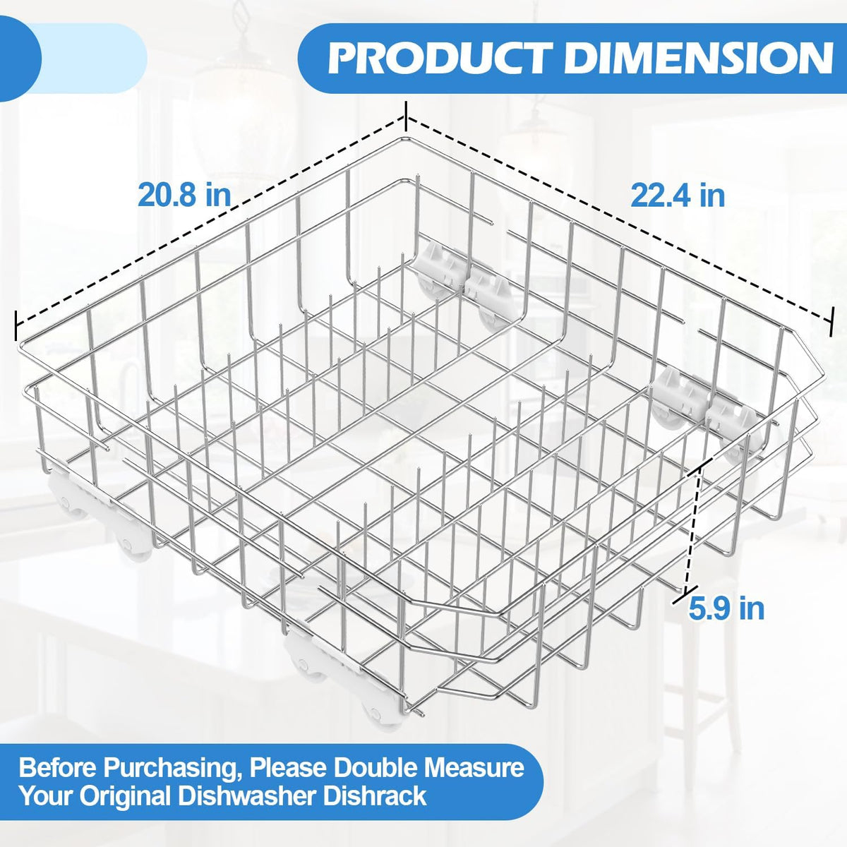 W11527890 Dishwasher Rack Replacement for Whirlpool Dishwasher Rack Parts