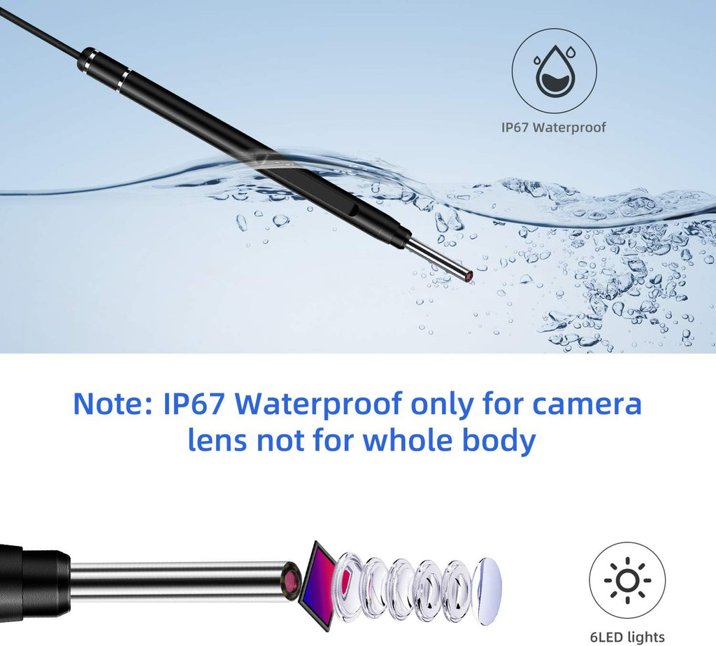 3.9mm Ultra-Thin Portable USB Digital Otoscope Camera with Case