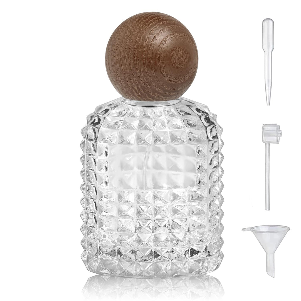 50ml/1.7 Oz Glass Spray Bottle Perfume Atomizer Empty Refillable