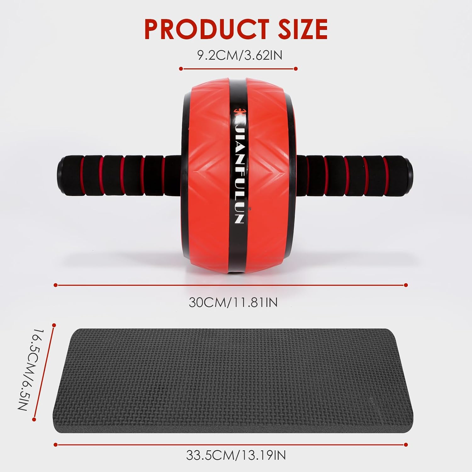 Ab Roller Wheel, Ab Workout Equipment for Abdominal & Core Strength Training, Home Gym Fitness Exercise Wheels for