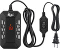 Aquarium Submersible Heater for Fish Tank,LED Temperature Display and Built-in Thermometer,External Controller