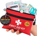 Doctor Developed Mini First Aid Kit, 100 Piece Waterproof Emergency Kit for Car, Boat, Camping & Travel, Includes