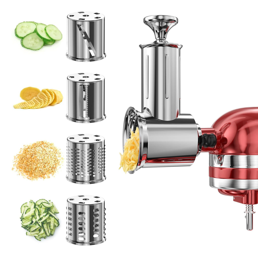 Stainless Steel Slicer Shredder Attachment for Kitchenaid Stand Mixer