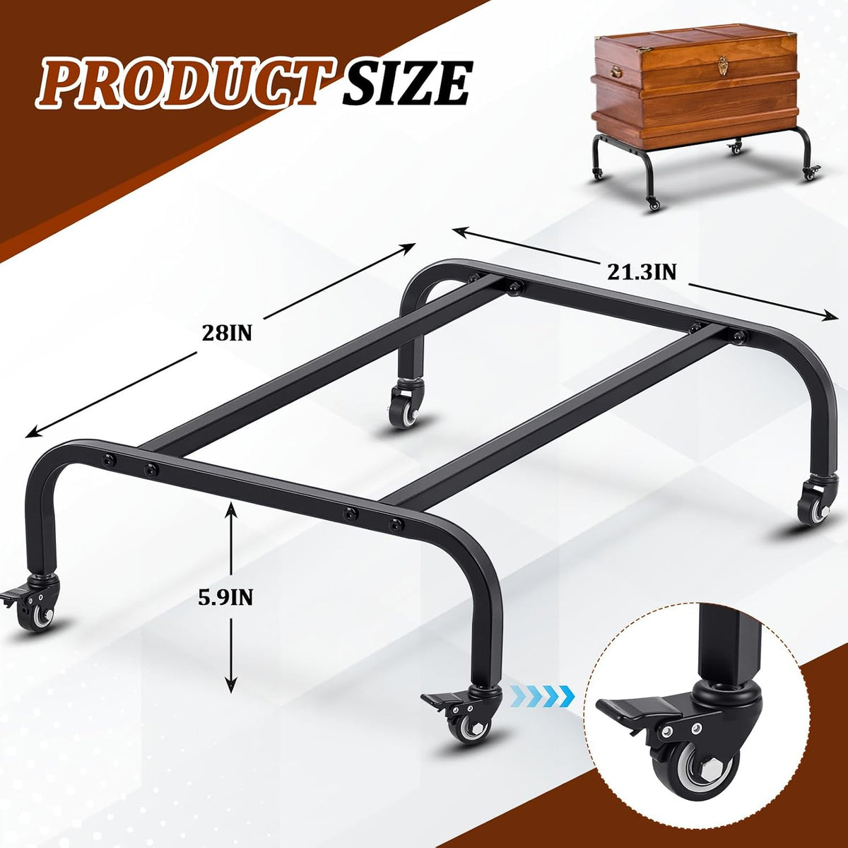 Tack Trunk Stands for Horses, 1" Metal Tubing, 200lbs Load Capacity