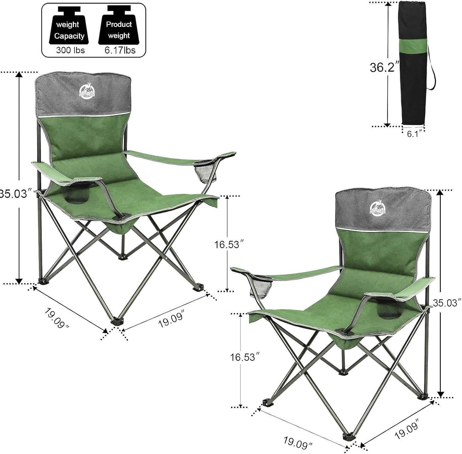 Folding Camping Chair Set of 4, Portable Collapsible Conversation Set w/1 Sofa, 2 Single Chairs, 1 Table for Family