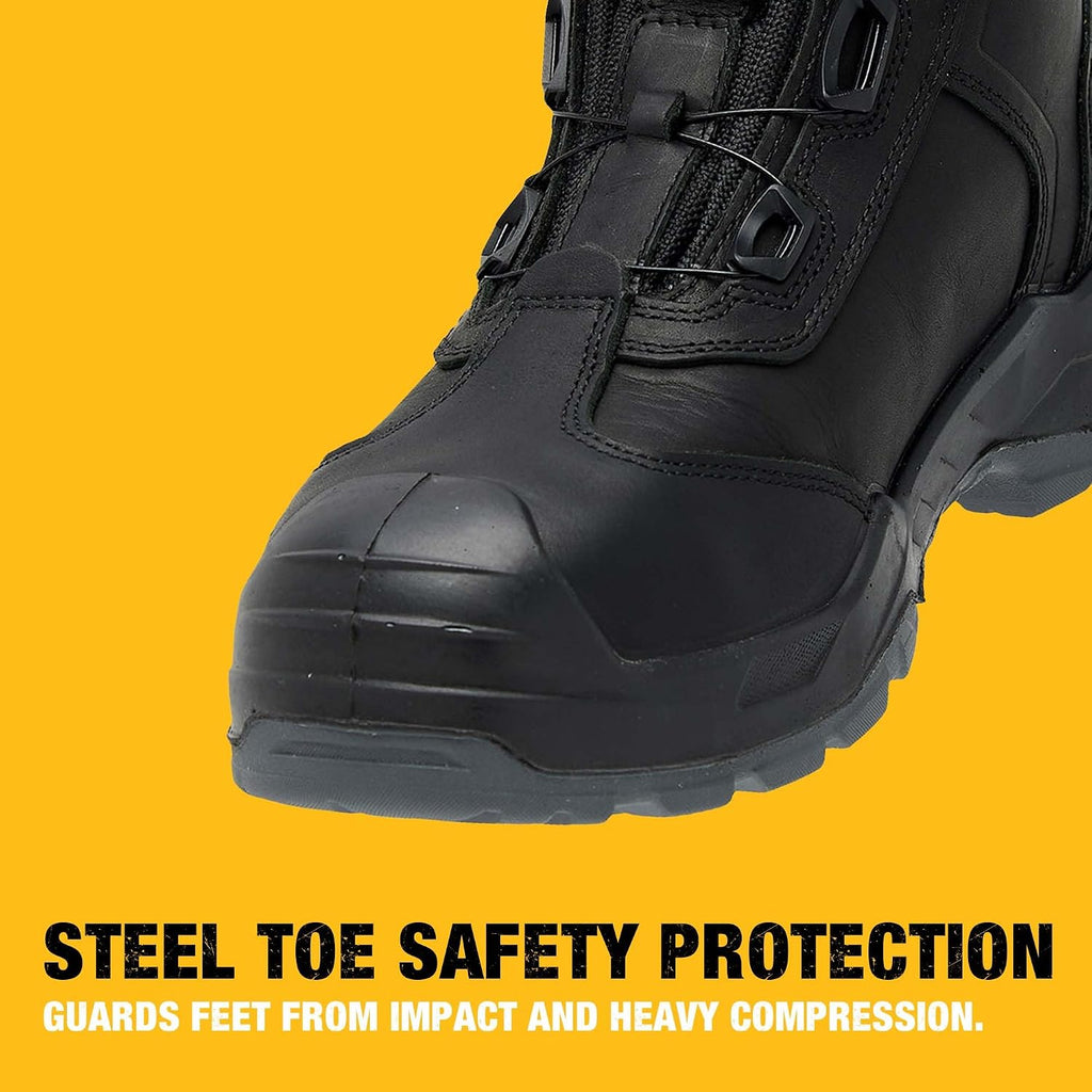 DEWALT Richardson Men's BOA Fit System, Nubuck Leather, Water Resistant, Wide Fit, Steel Toe, Safety Work Boot