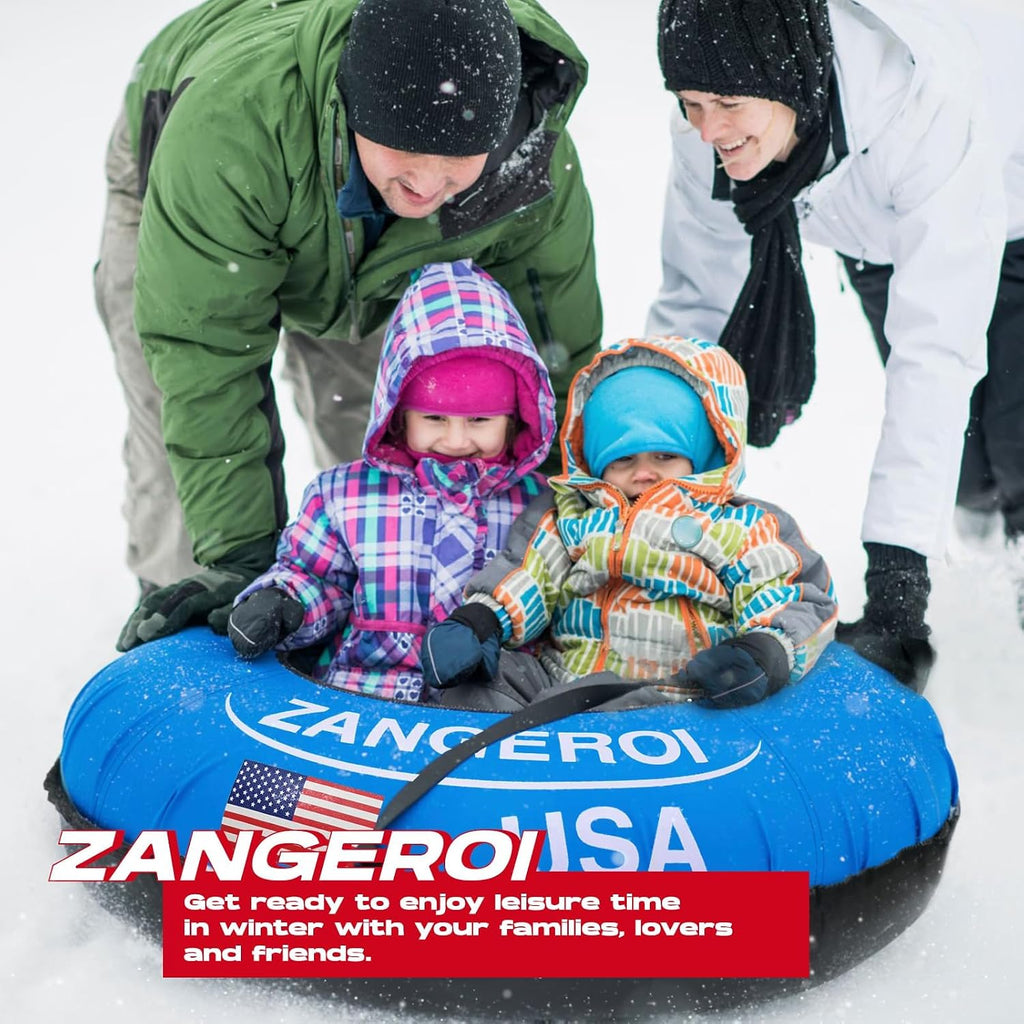 Snow Tube for Sledding Snow Tubes Heavy Duty Snow Tube for Kids Adult Snow Sled Sledding Tube Inflatable Snow Tubes