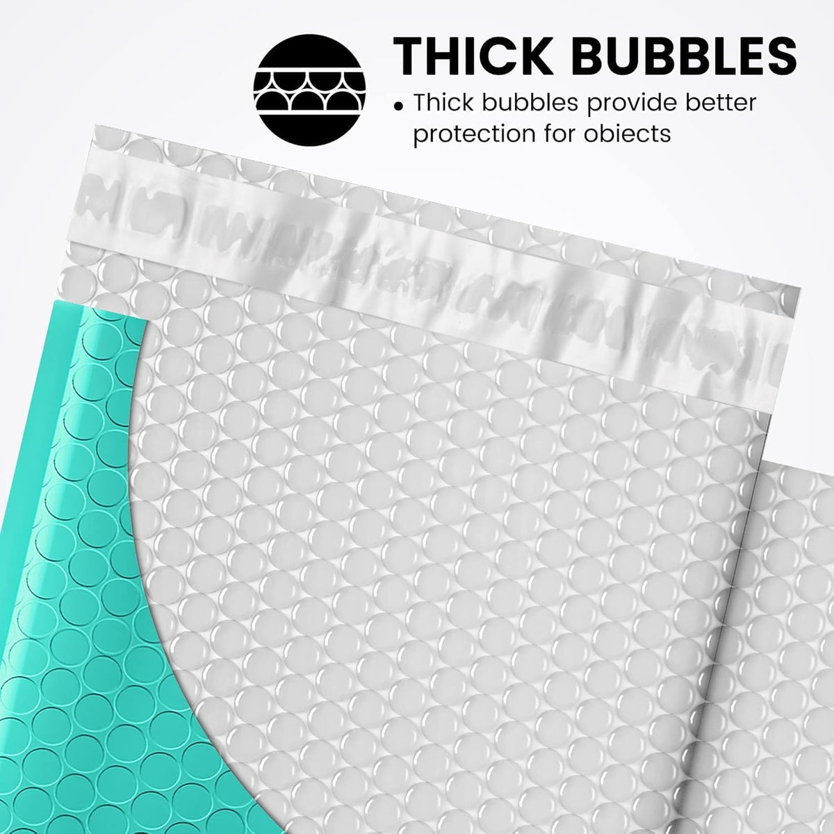 Bubble Mailers 6x10" 100 Pack Teal Padded Envelopes Usable Size 6x9"