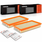 A-Premium 2-PC Engine Air Filter Compatible with Chevrolet & Buick