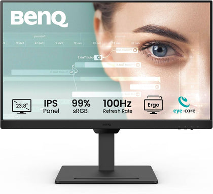 GW2490T Computer Monitor 24" 100Hz FHD 1920x1080p | IPS | Eye-Care Tech | Low Blue Light | Anti-Glare | Adaptive