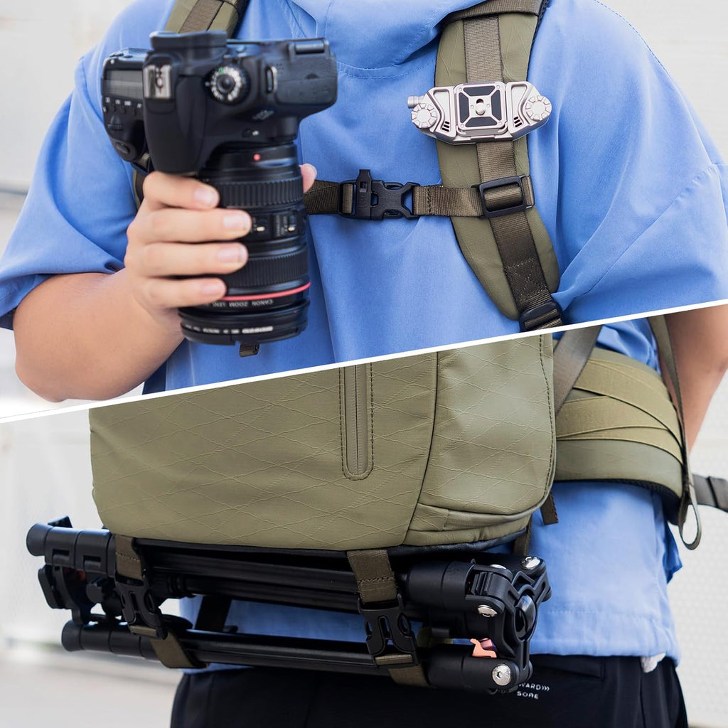Camera Backpack Waterproof Bag Professional Travel Photography Bag Large for DSLR SLR Mirrorless Camera with Tripod