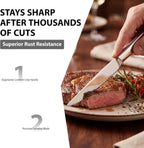 Serrated Steak Knives Set of 24, Kitchen Stainless Steel Steak Knife